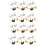1600St Oor Studs Metaal Plating Vrouwen Mix 4
