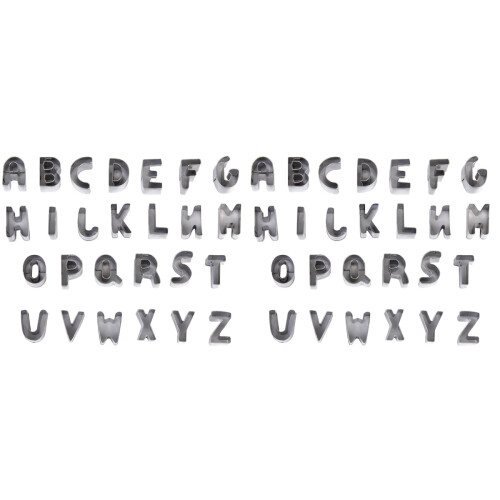 52Stk Alphabet Ausstecher Kuchen 1