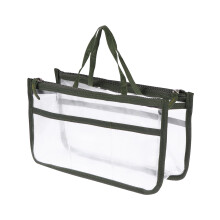 3Stk Kosmetiktasche Transparent PVC Grün Praktischer Make-Up Organizer
