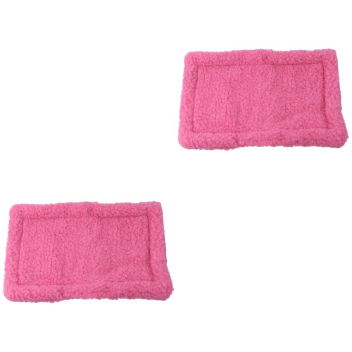 2St Lichtgewicht Warm Roze Winter Hamster Dierbed Pad 2