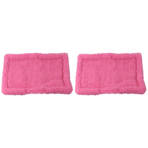 2St Lichtgewicht Warm Roze Winter Hamster Dierbed Pad 1