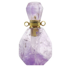 3St Parfumfles Ketting Hanger Paars Fluoriet Aromatherapie