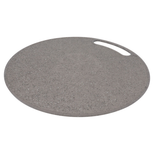 3Stk Küchenbrett Rund Kunststoff Marmor-Design Grau 1