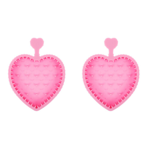 2Stk Rosa Silikon Matte, Ideal Für Make-Up Bürsten 1