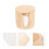 4Sets Khaki Makeup Applikatoren Wiederverwendbare Gesichtspads 10