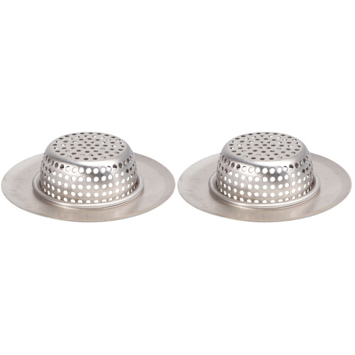 2Stk Filter Spülbecken Abfluss Korb Bad Robust 1