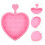 2Stk Rosa Silikon Matte, Ideal Für Make-Up Bürsten 10