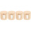 4Sets Khaki Makeup Applikatoren Wiederverwendbare Gesichtspads 3