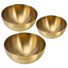 6Stk Rührschüsseln Gold, Vielseitig, Ideal Für & Salat