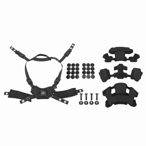 Kit di sospensione e imbottitura per casco Dial per MICH & FAST, nero 2