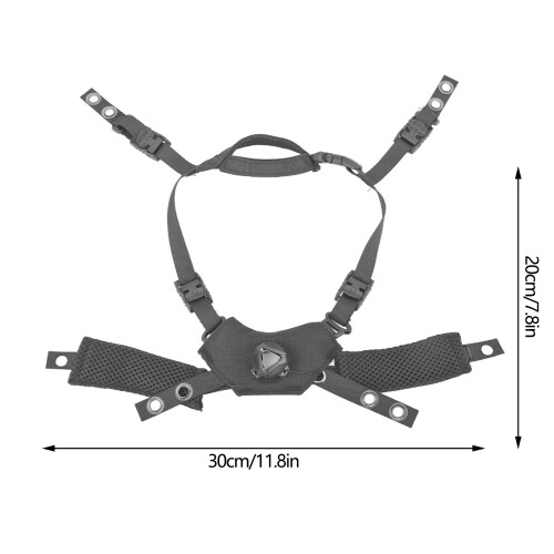 Kit di sospensione e imbottitura per casco Dial per MICH & FAST, nero 1