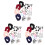 3Sets Farbige Baby Haaraccessoires Stoffclips Elastische Ponyhalter 4