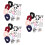 3Sets Farbige Baby Haaraccessoires Stoffclips Elastische Ponyhalter 9
