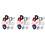 3Sets Farbige Baby Haaraccessoires Stoffclips Elastische Ponyhalter 6