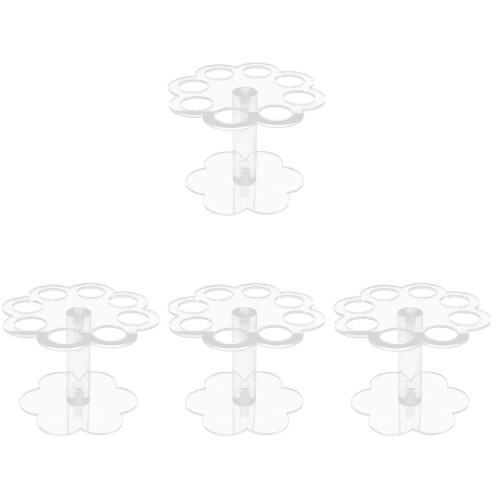 4Stk Eiscremehalter Abnehmbar Transparent 8- Für Feier 1