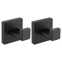 10Stk Schwarze Metall Wandhaken Langlebig Für Handtuch Mantel Hut