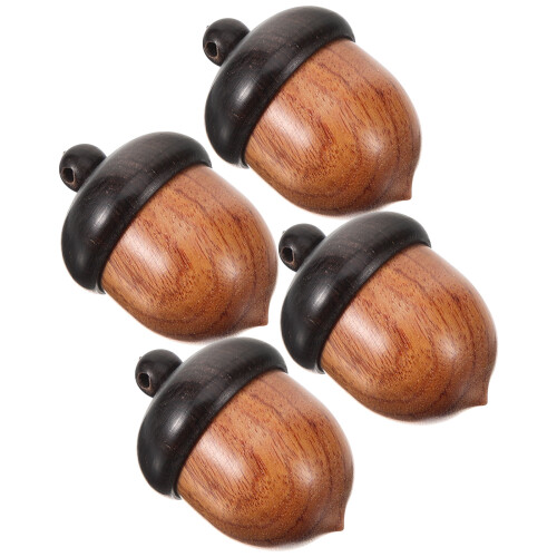 12Stk DIY Eichel Schmuckanhänger Holz Für 1
