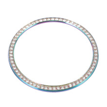 2Stk Stilvolle 42Mm Uhrring Lünette Bling Zinklegierung Ersatz