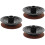 3Sets Schwarzer Keramikhalter Für Räucherstäbchen Und 8