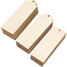 4Sets Holz Lesezeichen Unvollendet Khaki Dekorieren Und Basteln