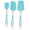 5Sets Mini Silikon Spachtel Set Backen Himmelblau 2
