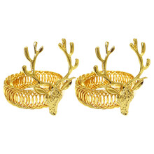 6Stk Weihnachtsvorhang Haltebügel Metall Golden Wohnkultur