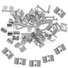 30Sets Gitarrensaitenhalter Metall in Silber, , Leicht, Langlebig