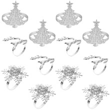 36Stk Hochzeitsserviettenringe Silber Edle Xmas Napkin Buckles