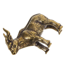 2Stk Goldene Messing Antilope Figurine Retro Tier Für
