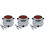 3Sets Mini Kochgeschirr Puppenhaus Töpfe Küchen 6