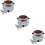3Sets Mini Kochgeschirr Puppenhaus Töpfe Küchen 11