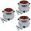 3Sets Mini Kochgeschirr Puppenhaus Töpfe Küchen 8