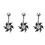 3Stk Bauchnabelringe , Funkelndes Zirkon Schmuckset 6