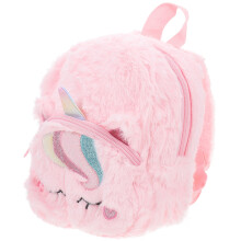 3Stk Rosa Mini Plüsch Rucksack Kinder Schultasche