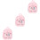3Stk Rosa Mini Plüsch Rucksack Kinder Schultasche 5