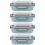 4Stk Wiederverwendbare Lunchbox Kinder Bento Box in 7