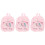 3Stk Rosa Mini Plüsch Rucksack Kinder Schultasche 4