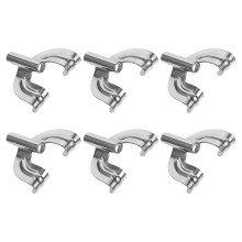 12Stk Metall Claw Hooks Bass Drum Ersatzset Silber Zinklegierung