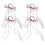 12Stk Haargummis Mit Schleife Elastische Haarschmuck 2