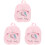 3Stk Rosa Mini Plüsch Rucksack Kinder Schultasche 2