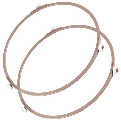 10Ud Soporte Rodillo Giratorio Microondas PP Marrón Impacto Resistente 1