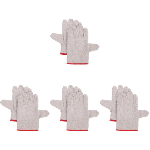 4Paare Weiße Schutz Baumwollgewebe Extra Stark 2