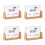 4Ud Señal WiFi Acrílica Para Escritorio Con Base De Madera Multicolor 3