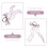 12Stk Haargummis Mit Schleife Elastische Haarschmuck 6