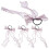 12Stk Haargummis Mit Schleife Elastische Haarschmuck 11