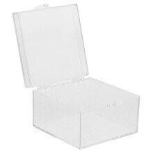 5Stk Transparente Präsentationsbox Aus Kunststoff, Weiß, Für