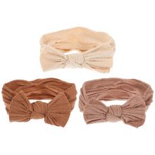 12Stk Baby Nylon Haarschleifen Elastisch Haarband Farbe Mix