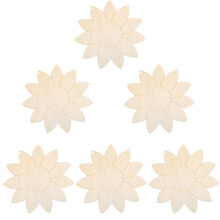 24Stk Khaki Holz Sonnenblumen Cutouts Unbehandelt DIY Bastelbedarf