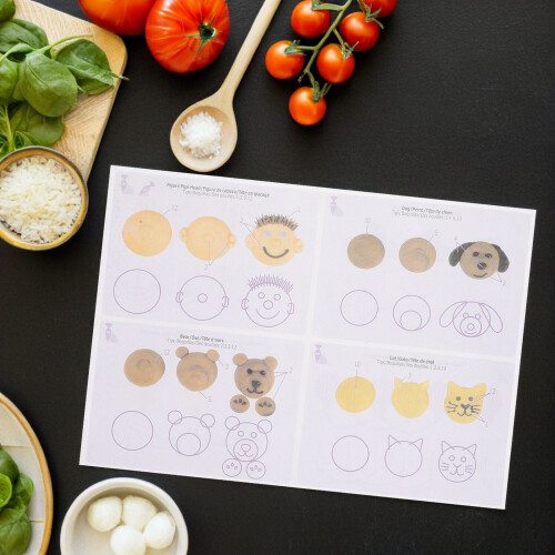 48Feuilles Outils Dessin Papier Pour Biscuits 2