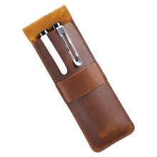 2Stk Leder Federmäppchen Vintage Pen Organizer Für Zuhause